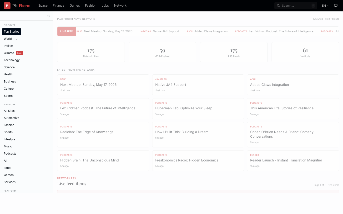 Live screenshot of the Base sitemap and discovery surface