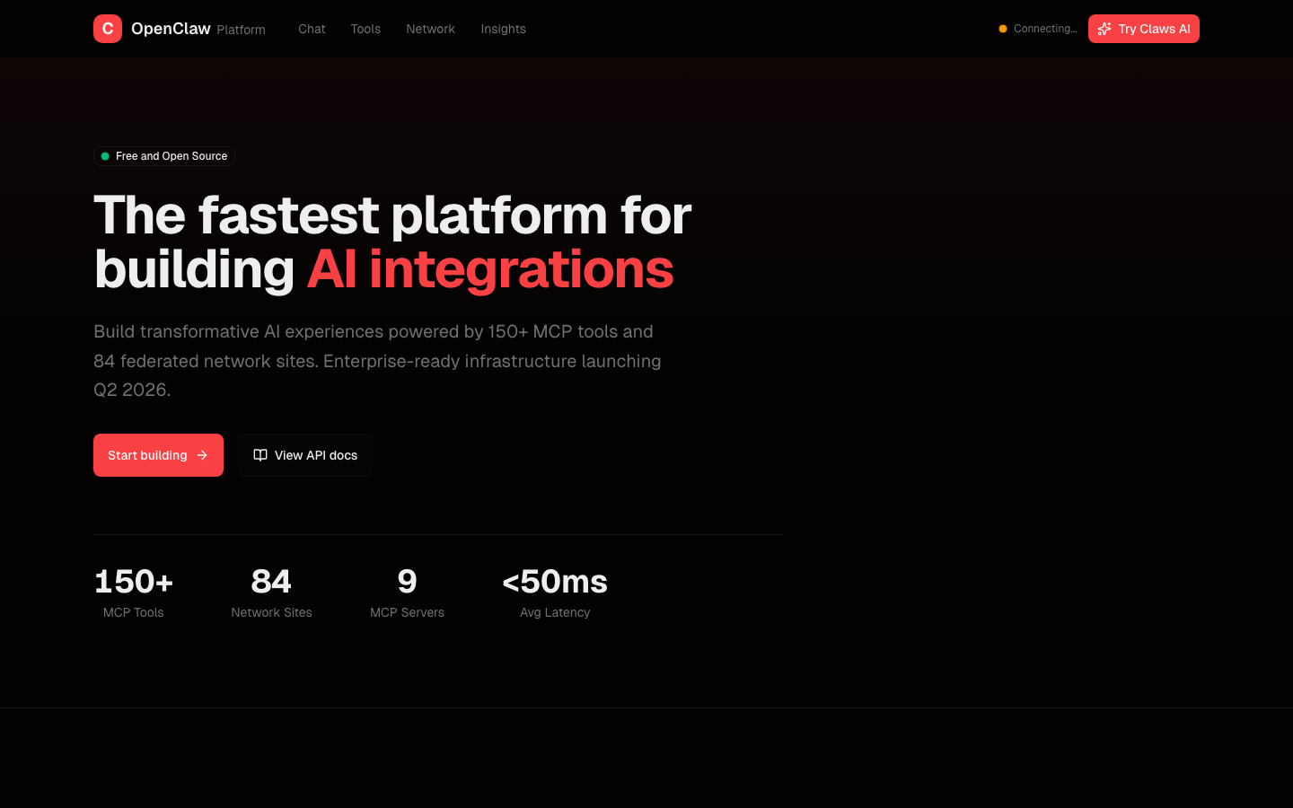 Live screenshot of Claws at https://claws.platphormnews.com