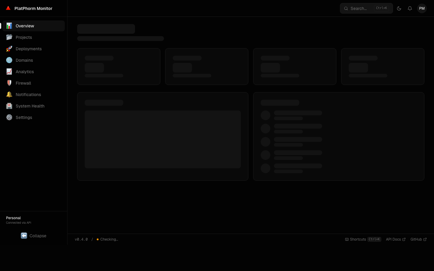 Live screenshot of Monitor at https://monitor.platphormnews.com
